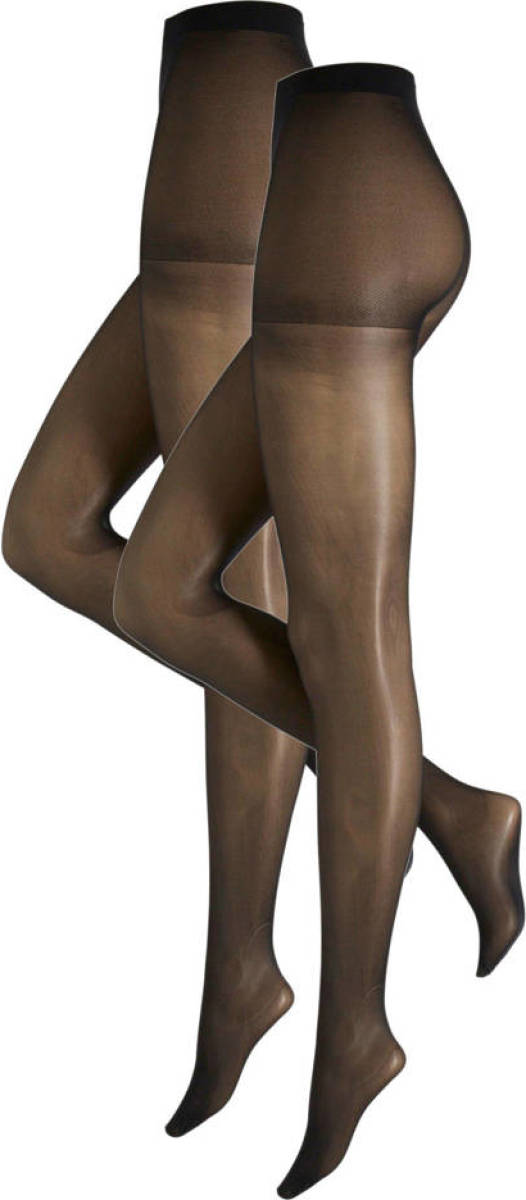 anytime panty 40 denier - set van 2 zwart
