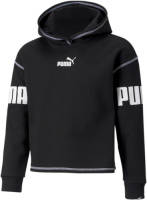 Puma sweater met logo zwart/wit