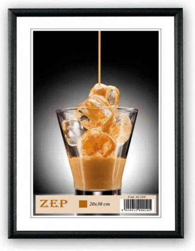 ZEP - Aluminium Fotolijst Ombretta Zwart Voor Foto Formaat 20x25 - Al1b15