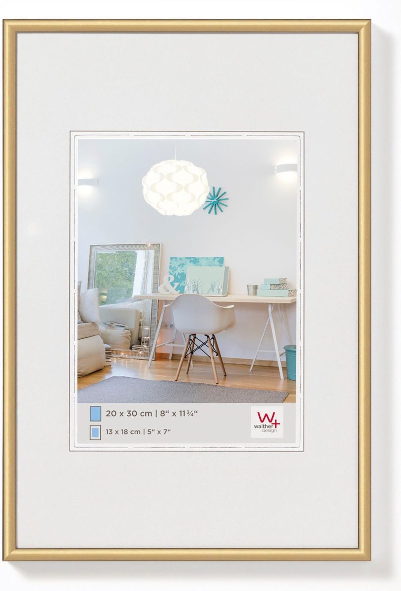 Walther Design New Lifestyle Kunststof Fotolijst 21x29,7cm A4 Goud