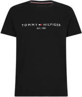 Tommy hilfiger T-shirt van biologisch katoen zwart