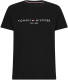 Tommy hilfiger T-shirt van biologisch katoen zwart
