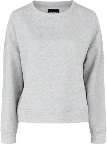 PIECES sweater Chilli grijs