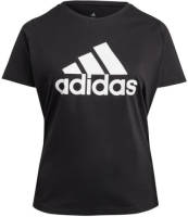 adidas Performance Plus Size sport T-shirt zwart/wit