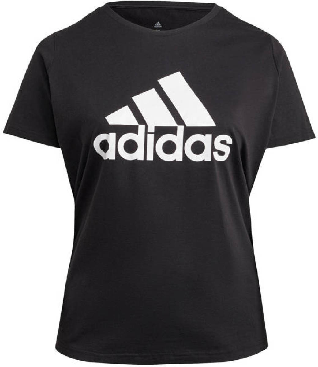adidas Performance Plus Size sport T-shirt zwart/wit