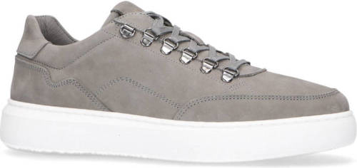 Manfield nubuck sneakers grijs