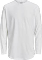 Jack & Jones ESSENTIALS regular fit longsleeve van biologisch katoen wit