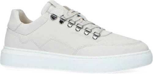 Manfield nubuck sneakers off white