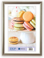 "ZEP - Kunststof Fotolijst """"New Easy"""" Zilver Voor Foto Formaat 20x30 - Kl4"