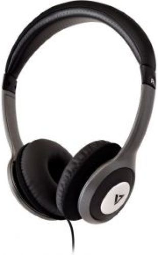 V7 HA520-2EP hoofdtelefoon/headset Hoofdtelefoons Hoofdband Zwart, Zilver