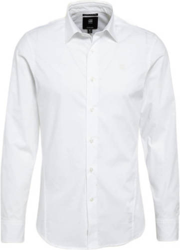G-star Raw slim fit overhemd wit