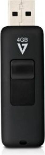 V7 VF24GAR-3E 4GB 2.0 USB-Type-A-aansluiting Zwart USB flash drive