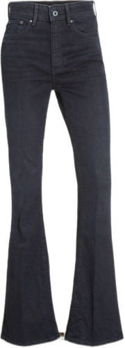 G-star Raw 3301 high waist flared jeans worn in deep water