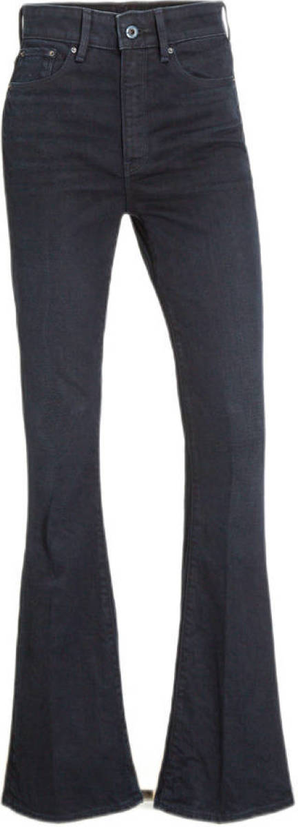 G-star Raw 3301 high waist flared jeans worn in deep water