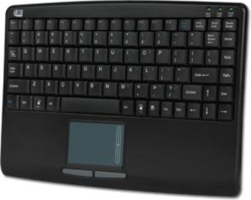 Adesso Slim Touch Mini Keyboard with built in Touchpad (Black)
