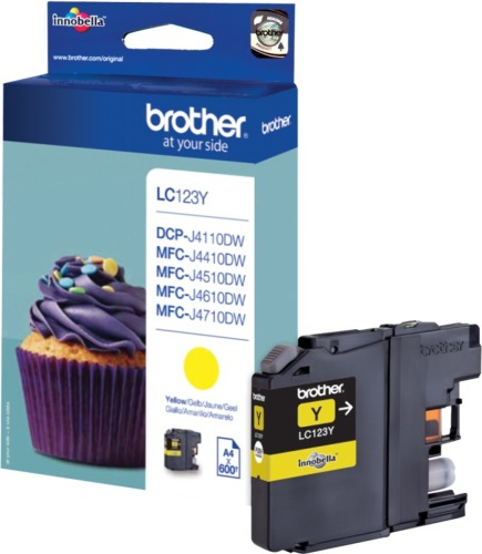Brother LC-123Y Inkt Geel