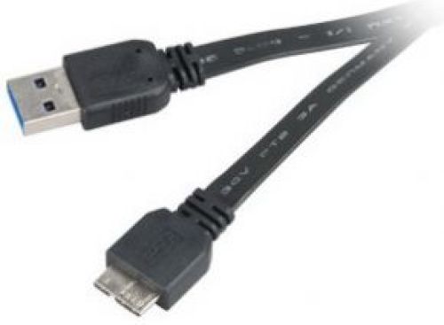 Akasa 1.5m USB 3.0 A/Micro-B USB-kabel 1,5 m USB A Micro-USB B Mannelijk Zwart