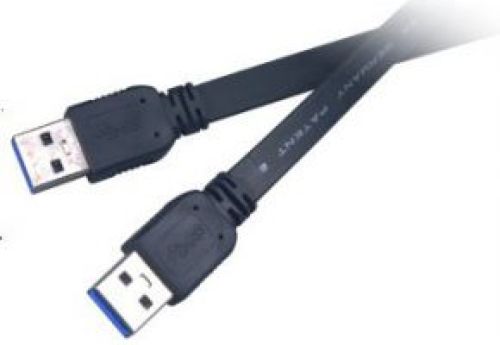 Akasa 1.5m USB 3.0 A/A USB-kabel 1,5 m USB A Mannelijk Zwart