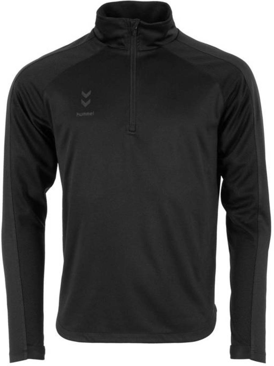 Hummel Senior sportshirt Ground Pro Quarter zwart