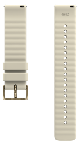 Polar Siliconen Bandje Goud met kristallen S 20mm