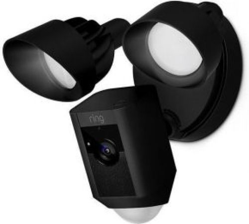 Ring Floodlight Cam Wired Plus Zwart
