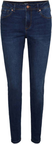 VERO MODA skinny jeans VMTANYA met biologisch katoen dark denim