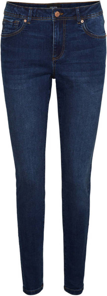 VERO MODA skinny jeans VMTANYA met biologisch katoen dark denim