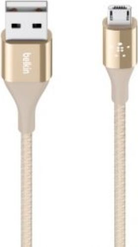 Belkin Duratek Micro-USB/USB DuPont Kevlar Kabel 1.2m gold