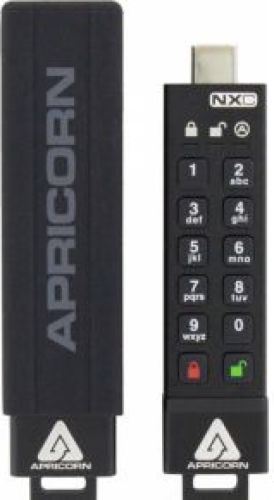 Apricorn Aegis Secure Key 3NXC USB flash drive 16 GB USB Type-A 3.2 Gen 1 (3.1 Gen 1) Zwart
