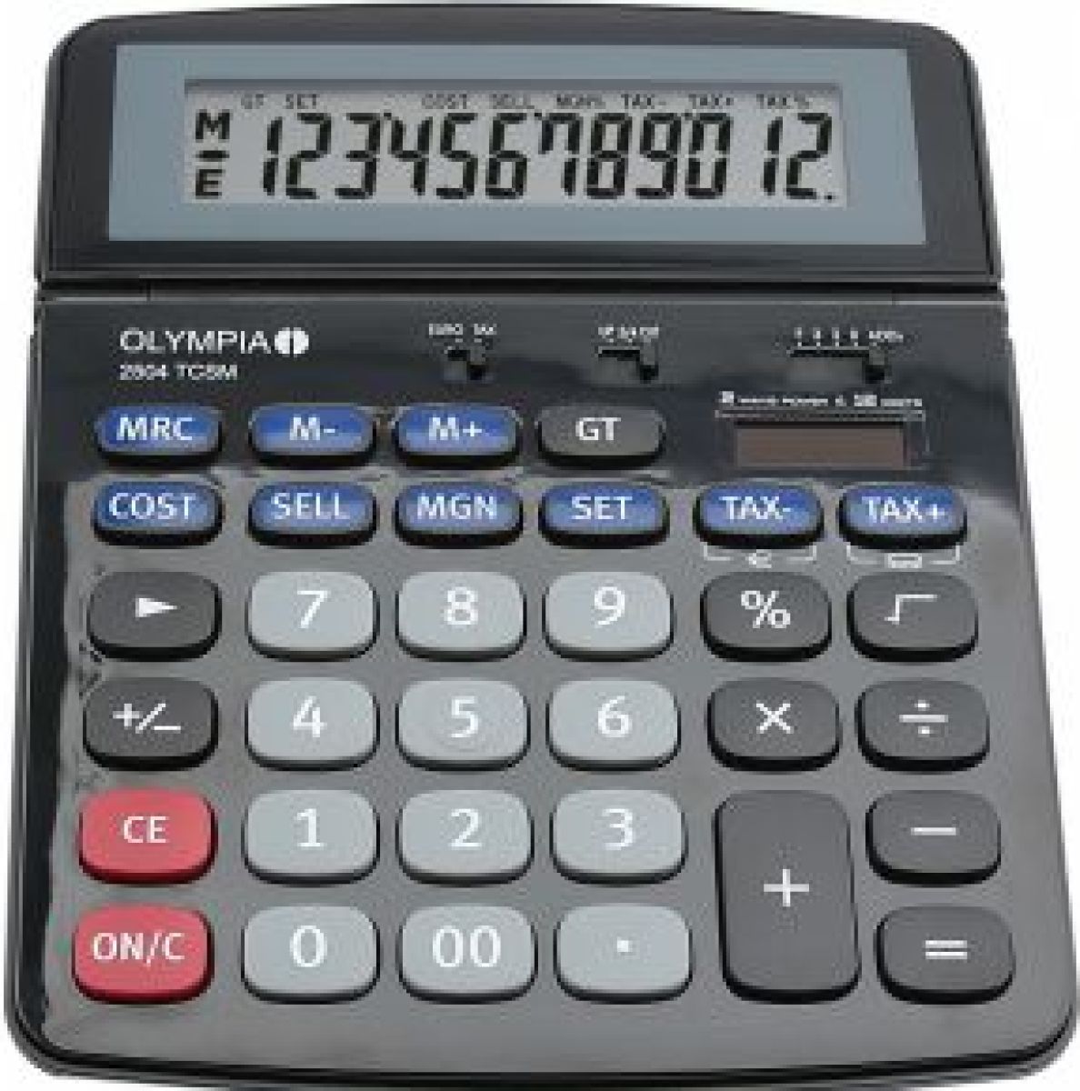 Olympia 2504 calculator Desktop Financiële rekenmachine Zwart, Blauw, Grijs