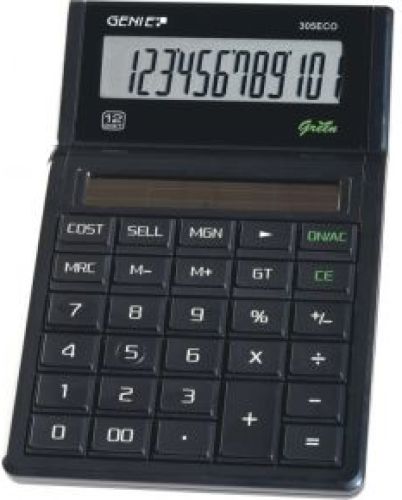 GENIE 205 ECO calculator Pocket Rekenmachine met display Zwart