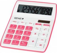 GENIE 840 P calculator Desktop Rekenmachine met display Roze, Wit