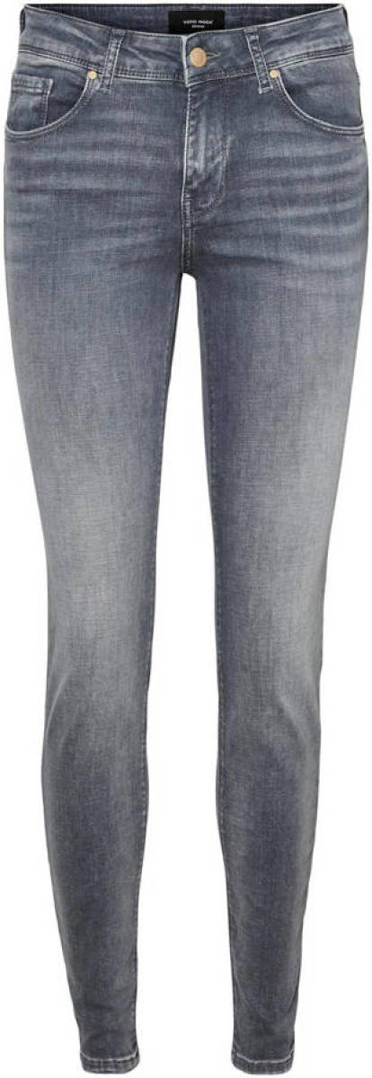 VERO MODA slim fit jeans VMLUX met biologisch katoen medium grey denim