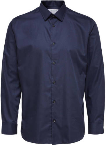 SELECTED HOMME slim fit overhemd peacoat