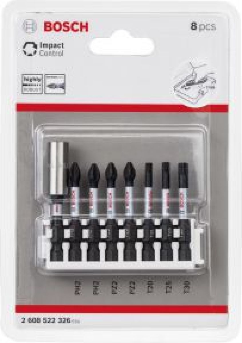 Bosch Impact Control 50 mm 8-dlg bitpack