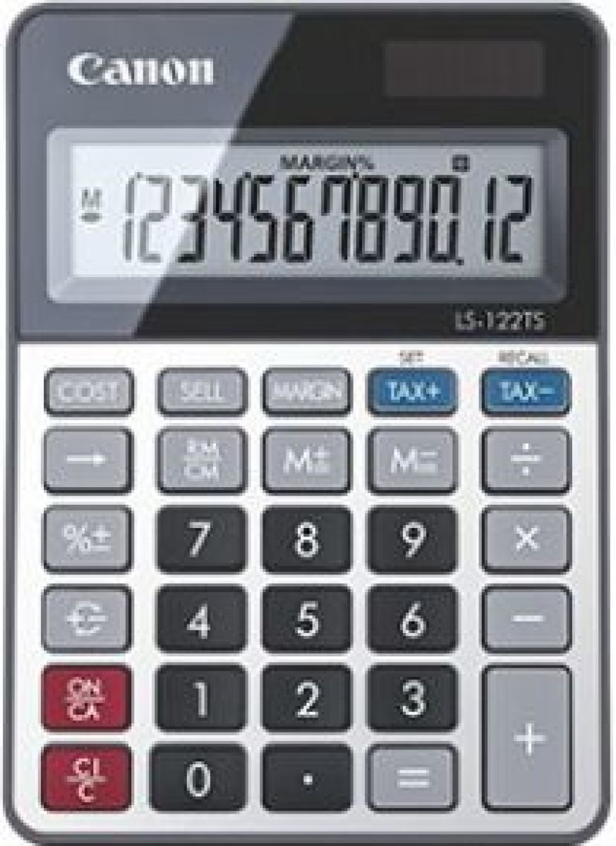Canon LS-122TS calculator Desktop Rekenmachine met display Grijs