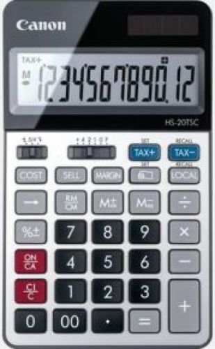 Canon HS-20TSC calculator Desktop Financiële rekenmachine Zwart, Zilver