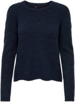 Only gebreide trui ONLLOLLI met open detail donkerblauw