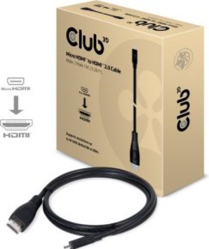 Club 3D CLUB3D Micro HDMI© naar HDMI© 2.0 4K60Hz Kabel 1M