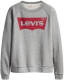 Levi's Plus sweater met logo grijs