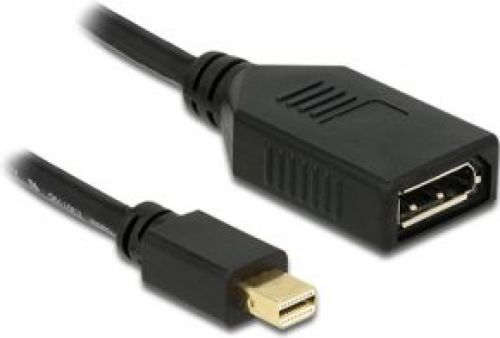 Delock Adapter mini DisplayPort - DisplayPort Zwart