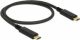 Delock 83042 0.5m USB C USB C Mannelijk Mannelijk Zwart USB-kabel