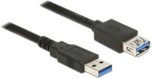 Delock 85053 0.5m USB A USB A Zwart USB-kabel