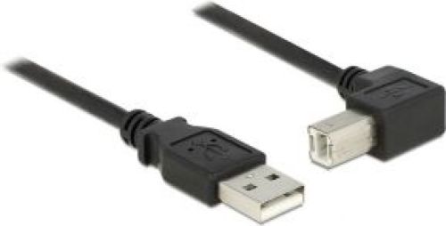 Delock 0.5m, USB 2.0-A / USB 2.0-B 0.5m USB A USB B Zwart