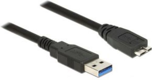 Delock 85074 2m USB A Micro-USB B Zwart USB-kabel