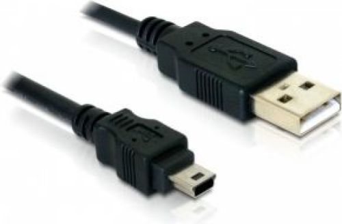 Delock Cable USB 2.0 > USB-B mini 5pin male/male