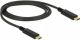 Delock 83661 1m USB C USB C Mannelijk Mannelijk Zwart USB-kabel