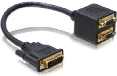 Delock Adapter DVI29 male to 2x VGA female