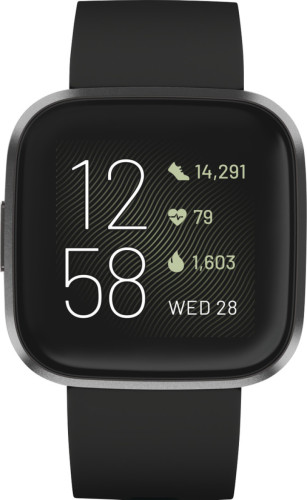 Fitbit smartwatch Versa 2 (Zwart)
