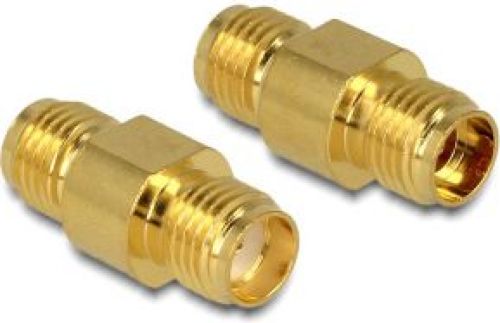 Delock 88478 SMA SMA Goud kabeladapter/verloopstukje